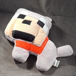 Minecraft Wolf Plush Stuffed Pillow Buddy VG 17" x 16" Age 3+